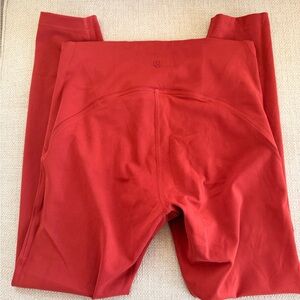 Lululemon Red/orange  Leggings
